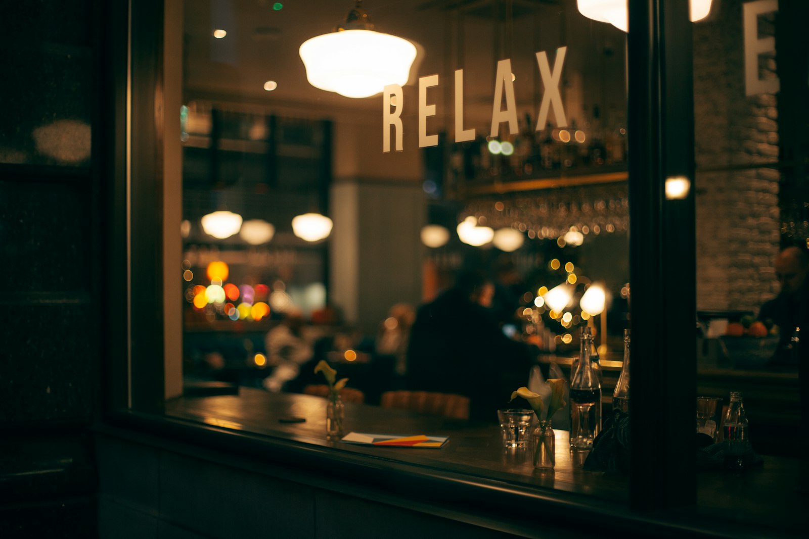 Warm low-lit bar interior